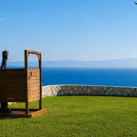 Panoramic Sea View Wooden Ratzakli, Kefalonia * Ratzaklíon